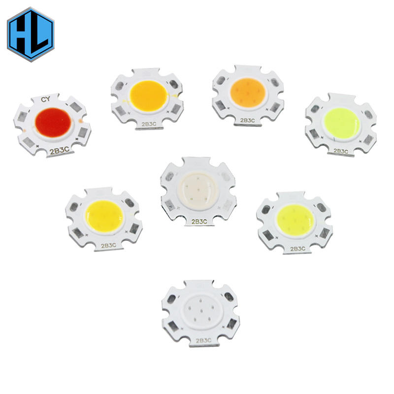 COB Plum Blossom blanc chaud/blanc froid/rouge/vert/bleu/jaune/violet couleur puce COB