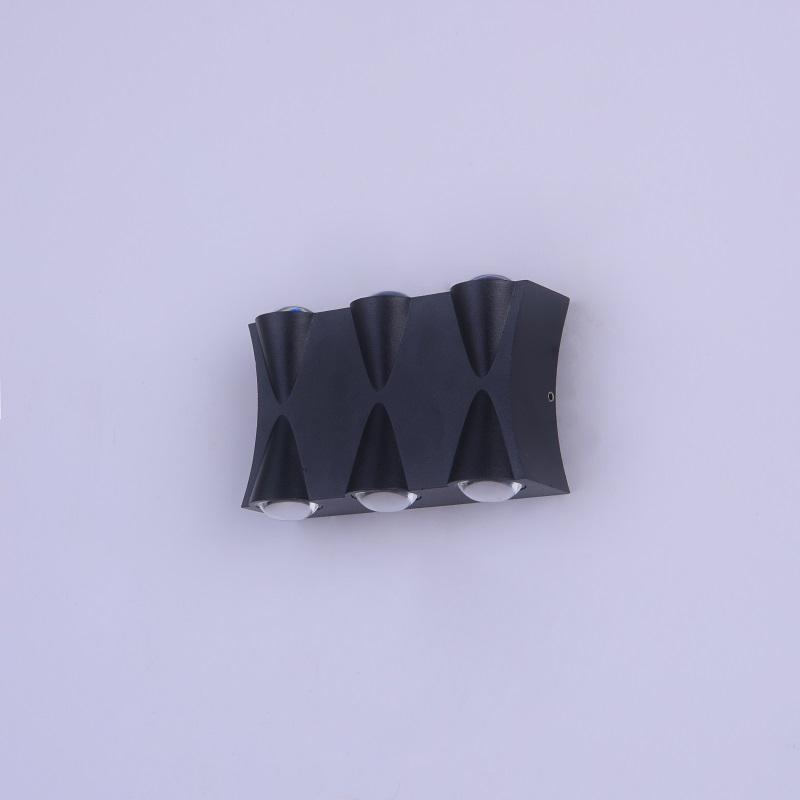 Applique murale LED étanche IP65 en aluminium applique murale de jardin or noir lumière blanche applique murale extérieure intérieure