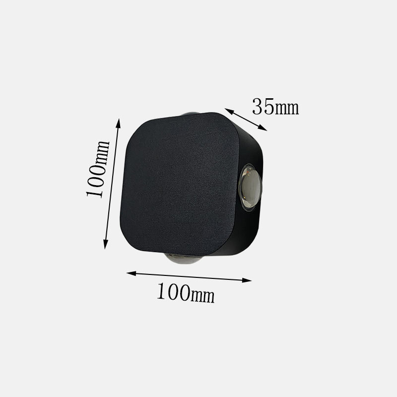 Applique murale extérieure étanche IP65 4W LED Applique murale en aluminium Applique murale de jardin LED