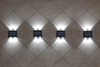 4LED haut et bas applique murale solaire décoration extérieure jardin cour maison applique murale étanche lumière solaire jardin