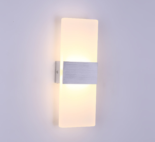 6W Acrylique Applique Murale Intérieure Applique Acrylique Led Rgb Avec BOM / Service à Guichet LED Applique Murale Marque Laser Personnalisée Lampe Acrylique Personnalisée Marchandises