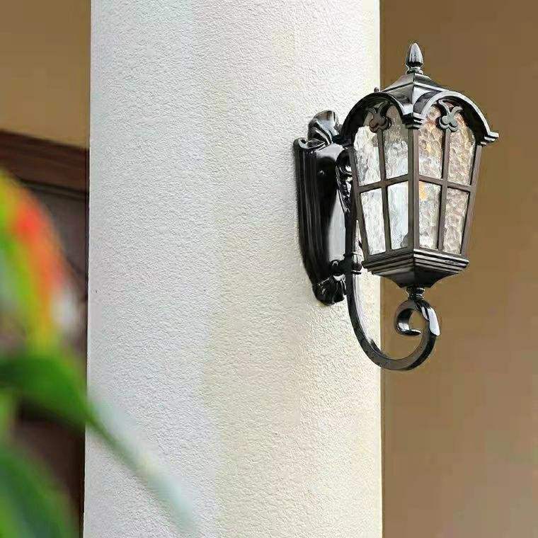 Applique murale étanche de style européen porte de Villa de jardin cour extérieure balcon applique murale extérieure Rome antique rétro lumière