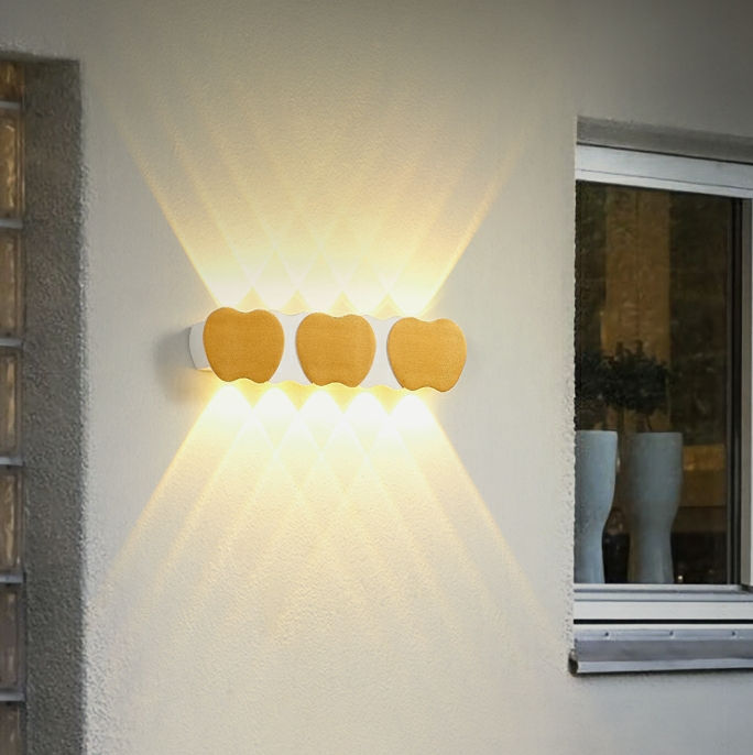 Nouveau couloir escaliers éclairage mur LED lampe extérieure étanche IP65 haut et bas applique murale acrylique lumière jardin lumières 220V
