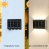 6LED lampe solaire moderne peut être assemblée jardin couloir lumière extérieure charge solaire voie cour patio étapes clôture lampes