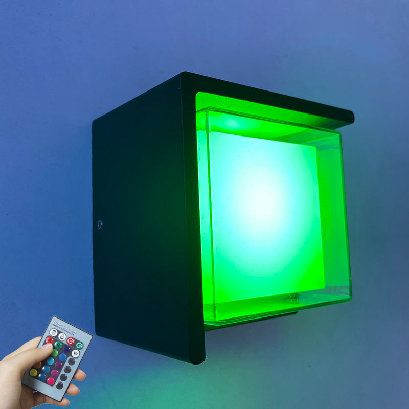 Mur led extérieur IP65 Tuya graffiti smart APP contrôle coloré gradation étanche applique murale extérieure lumière moderne extérieure