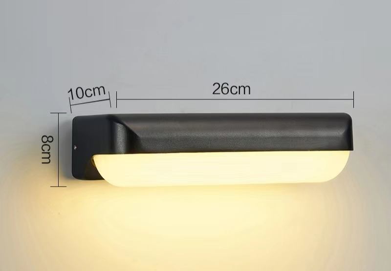 12W LED applique murale extérieure étanche led applique murale allée simple escalier cour lumière balcon applique murale super lumineuse