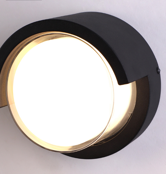 Nouvelle applique murale étanche en acrylique ronde lumière chaude lumière froide RGB avec contrôleur décoration applique murale moderne