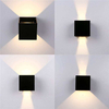 Carré Led Appliques Murales Couloir D'allée Extérieure Dimmable Multicolore Up Down Lampe Avec Détecteur De Mouvement pour Mur KTV Bar Chambre