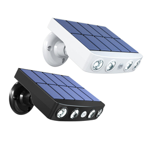 Lumière solaire fixée au mur imperméable actionnée solaire extérieure lumineuse élevée de la barrière LED pour le jardin