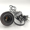 Câble de ligne 303/304/317/301 cordon d'alimentation gradateur/interrupteur à Double bouton fil de prise ue pour ampoule LED/lampe de bureau luminaire USA E26 AU