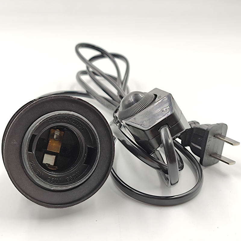 Câble de ligne 303/304/317/301 cordon d'alimentation gradateur/interrupteur à Double bouton fil de prise ue pour ampoule LED/lampe de bureau luminaire USA E26 AU