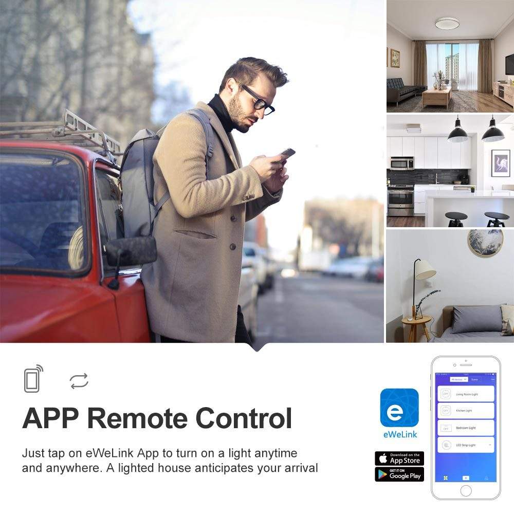 Itead Basic R2 Mini bricolage Module Wifi interrupteur de lumière sans fil APP télécommande commutateur 220V Smart Home interrupteurs électriques