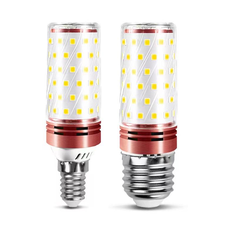 7W LED E14 E27 ampoule température tricolore maïs ampoule 12W 16W 18W lustre ampoule pour lumière intérieure