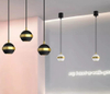 Lustre en cristal LED lustre moderne salle à manger lustre anneau lustre pour salon pendentif lumière éclairage décoratif lustre en cristal de style