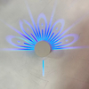 Creative paon Projection lampe télécommande tactile rvb coloré Led fond veilleuse Animal applique murale maison déco pour chambre