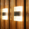 6LED solaire Transparent applique veilleuse extérieure IP65 lumière étanche pour la décoration de la maison cour lumière
