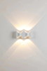 6W 12W Bow applique murale LED étanche applique murale jardin ménage lumières décoratives prix usine boîtier noir et blanc
