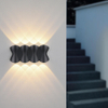 Moderne étanche extérieur 12W LED applique murale IP65 aluminium haut et bas applique murale jardin porche applique décoration lumière 110V 220V