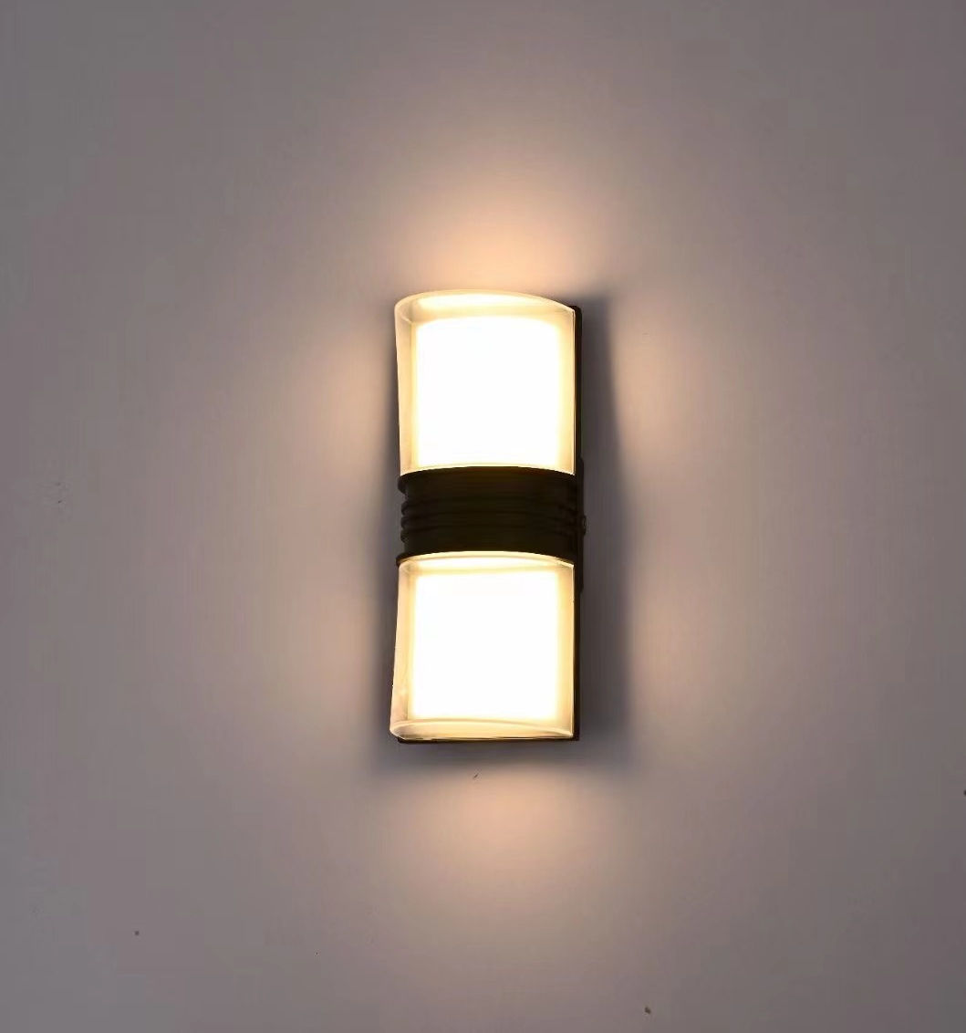 6W 12W LED moderne extérieur étanche applique intérieure chambre salon balcon applique murale éclairage à la maison en aluminium applique murale