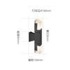 LED Double-tête Applique Carré Extérieur Escaliers Allée Étanche Acrylique Creative Extérieur Mur Lumière Cour Balcon Applique