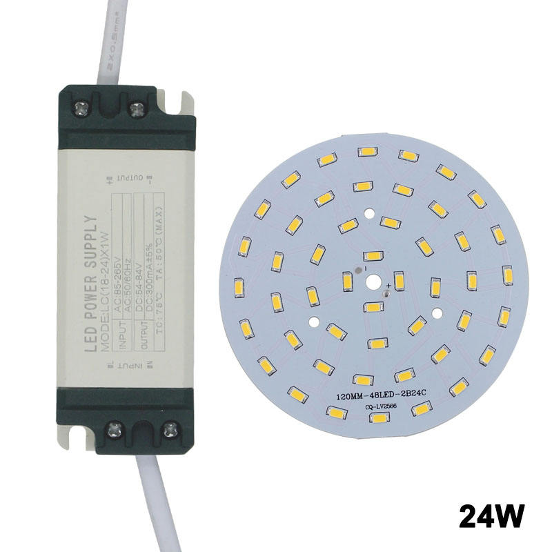 Puce de diode électroluminescente 7W SMD5730 + coque en plastique alimentation du pilote LED pour plafonnier LED