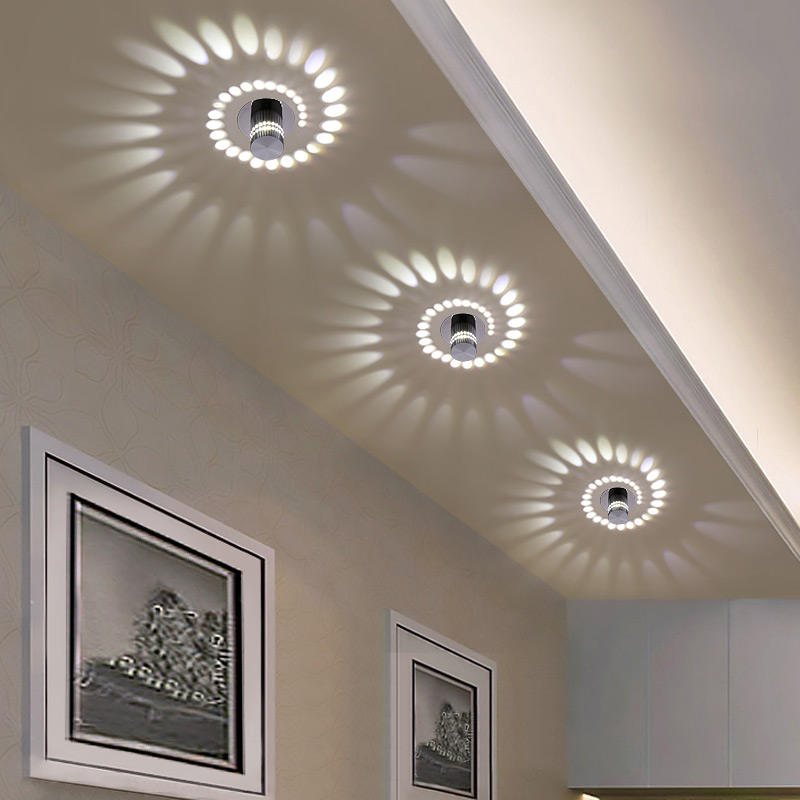 Applique murale de plafond poreuse Rgb LED montée au plafond avec télécommande pour la cour d'applique de lumière de barre de restaurant d'intérieur