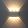 Nordique noir blanc coquille éclairage IP65 étanche en aluminium pour extérieur intérieur maison escaliers chevet chambre décor mur LED lampe