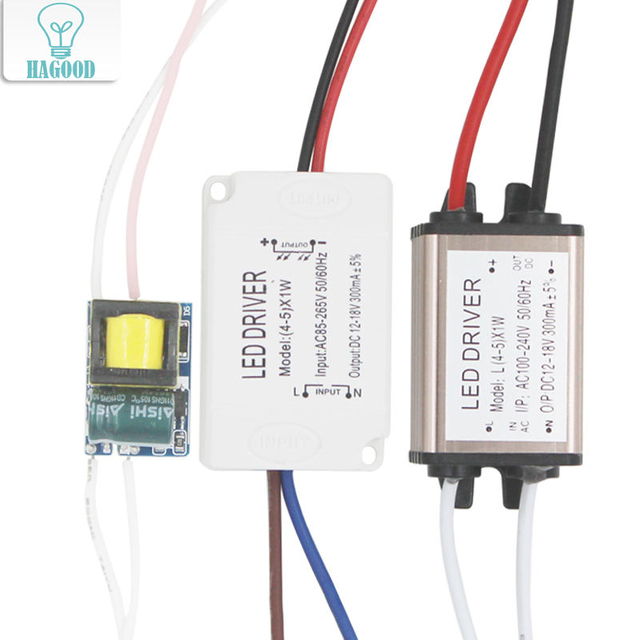 4-5W LED Driver Light Transformateur Alimentation Adaptateur Entrée AC85 - 265V DC12-18V Courant Constant 300mA pour 5050/3528 LED Strip