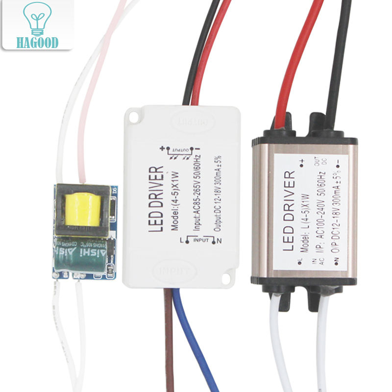 4-5W LED Driver Light Transformateur Alimentation Adaptateur Entrée AC85 - 265V DC12-18V Courant Constant 300mA pour 5050/3528 LED Strip