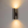 Applique murale LED étanche extérieure en acier inoxydable haut et bas avec ampoule GU10