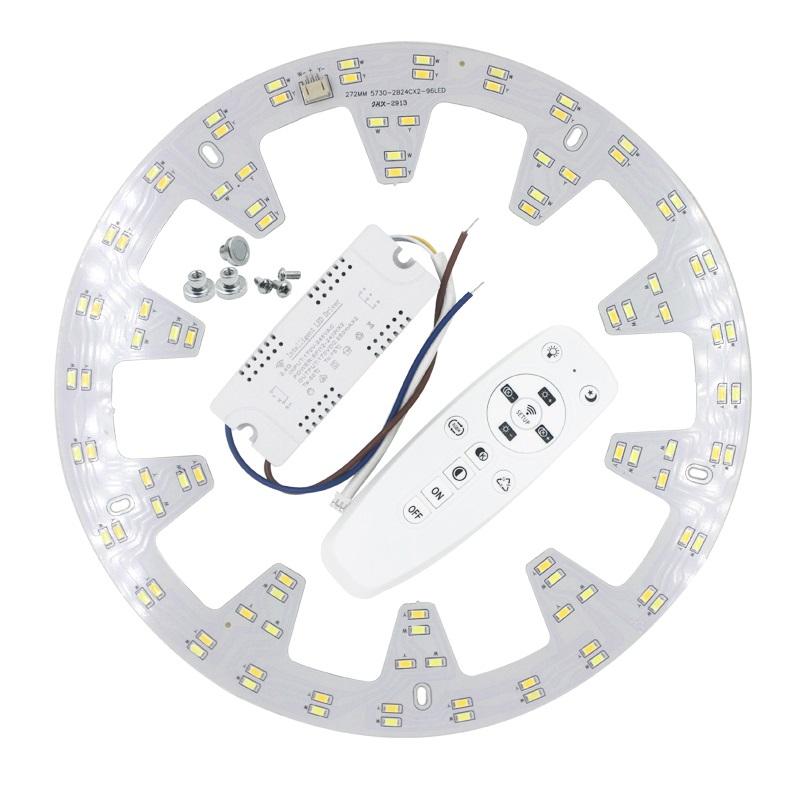 Lustre de plafond intelligent 2.4G LED 5730 Surface de source lumineuse de remplacement de puce SMD avec télécommande pour la cuisine du salon