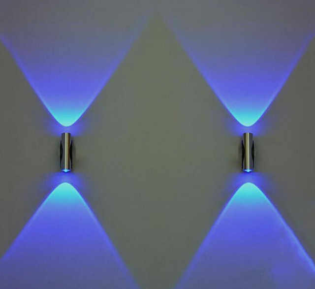 Applique murale d'intérieur de salon haute puissance 6W en aluminium AC85-265V Led applique murale de décoration pour la maison salle de lecture haut et bas applique murale Led
