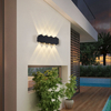 4W 6W 8W 10W nouvelle applique murale extérieure étanche noire haut et bas lumières murales fabriquées en chine lumière LED haut et bas