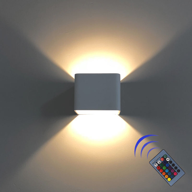 Support mural intérieur lampe villa décoration murale changement de couleur installation facile mur LED veilleuse