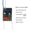Pilote LED Pilote de carte nue Transformateurs d'éclairage Pièces de lampe de plafond downlight à LED Entrée non isolée 220V Drive Transformateur électronique de l'industrie de la lampe 220mA Alimentation intérieure