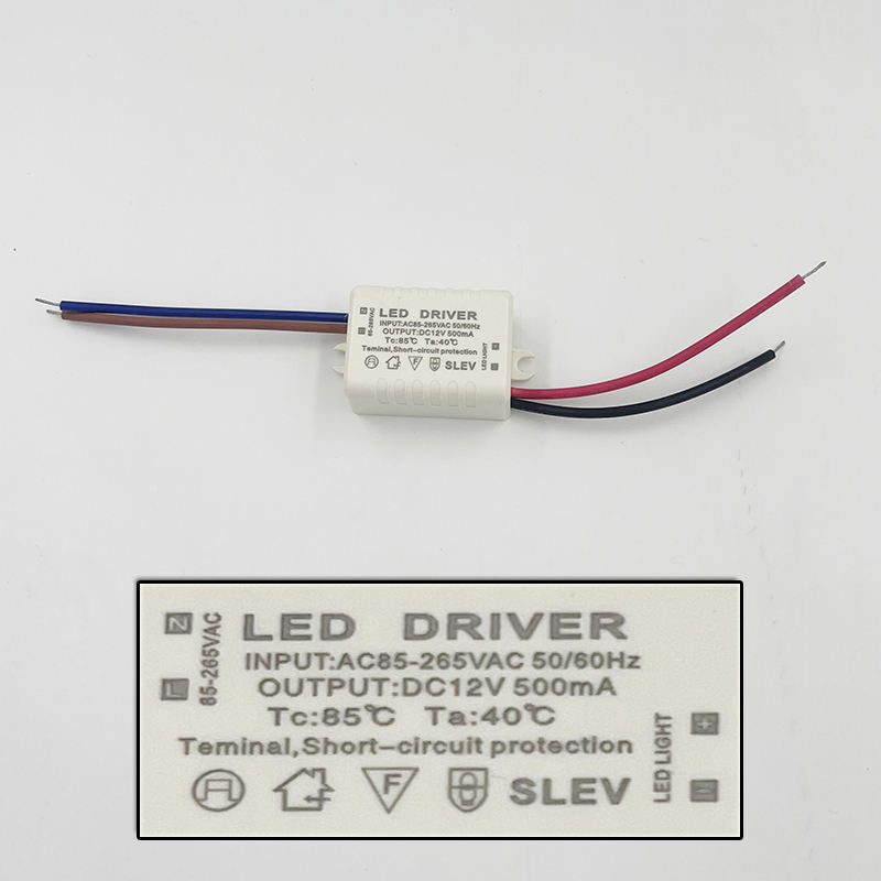 7-72W transformateurs d'éclairage LED pilote led adaptateur led pilote d'alimentation de pilote sûr de haute qualité pour lampe/bande LED