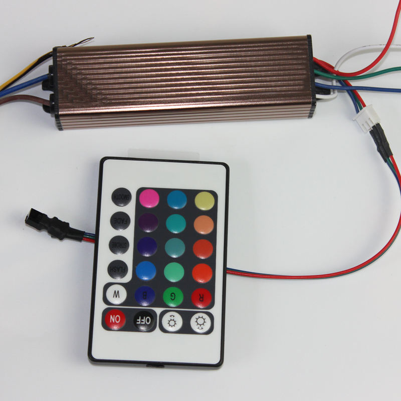 10-100W LED Driver AC85-265V DC25-38V Alimentation Étanche IP66 Led Transformateurs + RVB Télécommande pour Led Light DIY