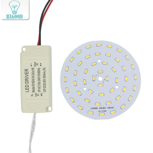 3W 5W 7W 9W 12W 15W 18W 24W SMD5730 puce à diode électroluminescente + coque en plastique LED alimentation du pilote pour plafonnier LED