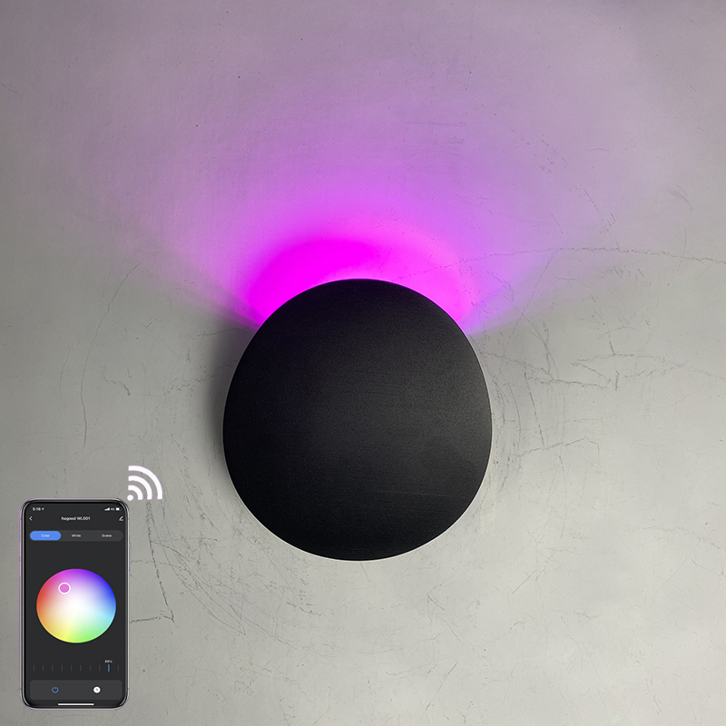 lumières contrôlées par l'application