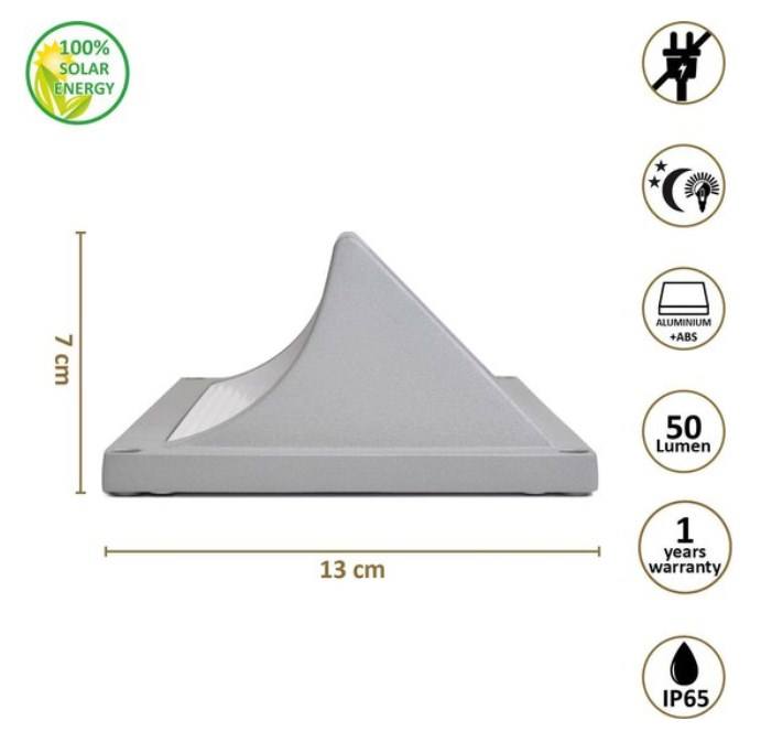 Extérieur Super lumineux Ip65 étanche ménage jardin cour décoration éclairage vers le bas lumineux solaire applique murale lumière