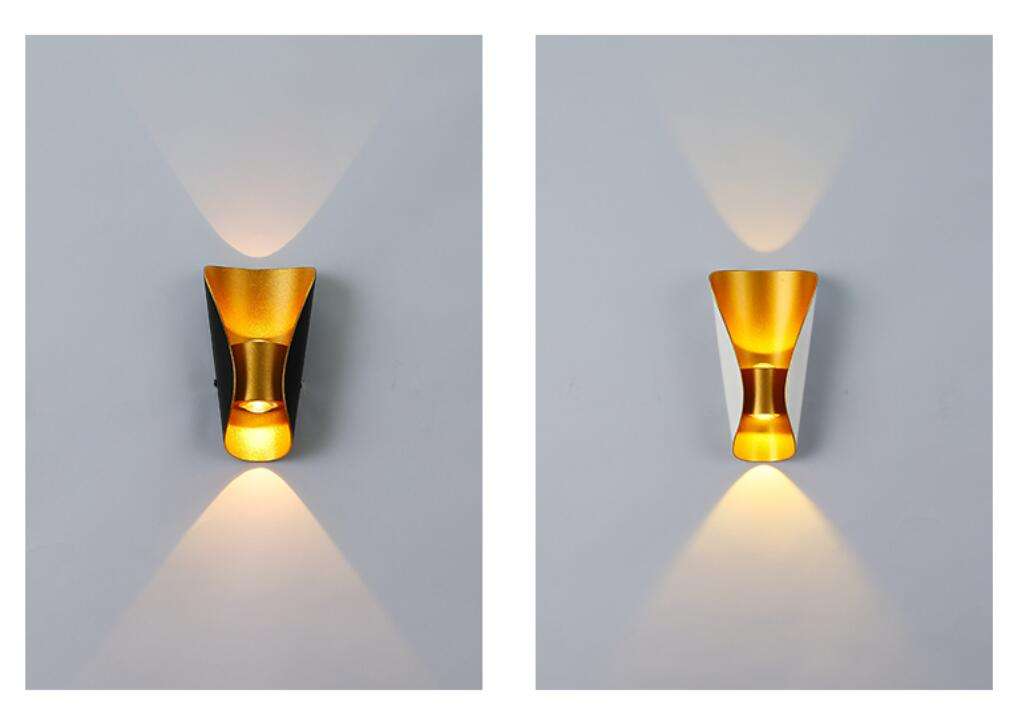 Lampe à led décorative petite taille applique murale en forme de bateau haut et bas lumière extérieure intérieure moderne