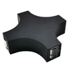 Nouvelle applique extérieure LED 12W croix étoile 4 côtés éclairage étanche IP65 pour jardin balcon décoration