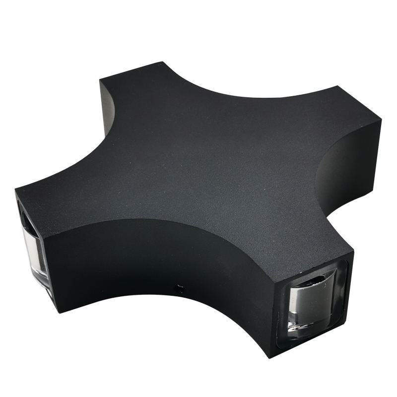 Veilleuse de chevet à faisceau croisé 4W Décoration industrielle RGB led applique murale jardin salle de bain IP65 up down lights