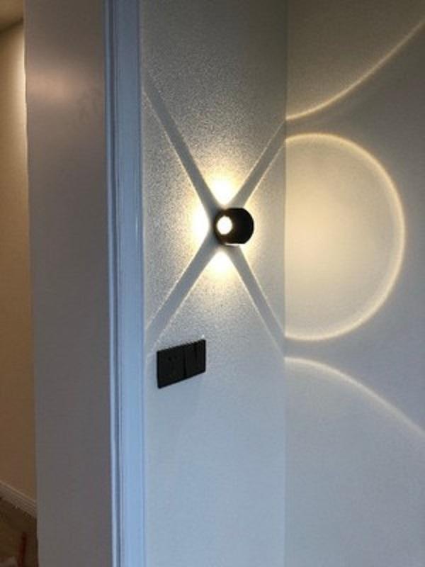 Lampe à led décorative IP65 applique murale étanche sphérique et lumière étanche extérieure moderne wandlampe en aluminium