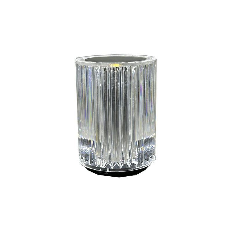 Amazon Hot-vente Acrylique Lampe De Table Cadeau De Vacances USB Lampe De Table Rechargeable 16 Changement De Couleur Télécommande Lampe De Table