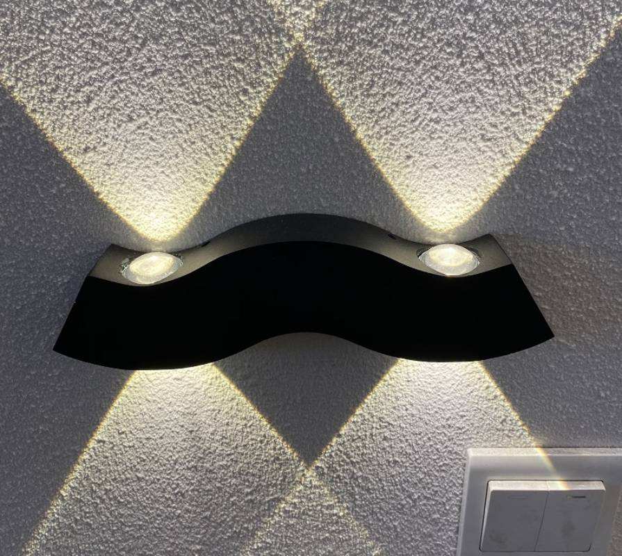 Applique murale décorative led avec 4 barbes et veilleuse extérieure led applique murale décorative étanche