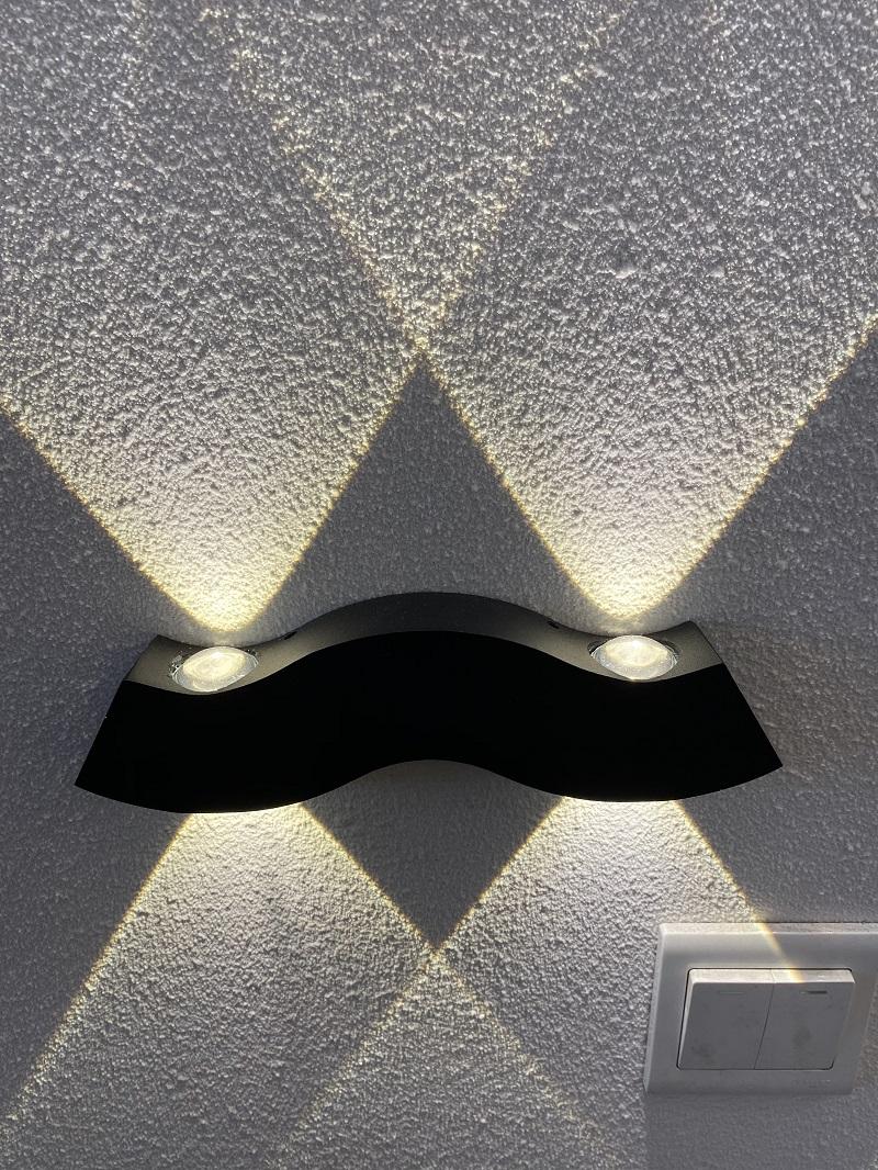 Applique murale décorative led avec 4 barbes et veilleuse extérieure led applique murale décorative étanche