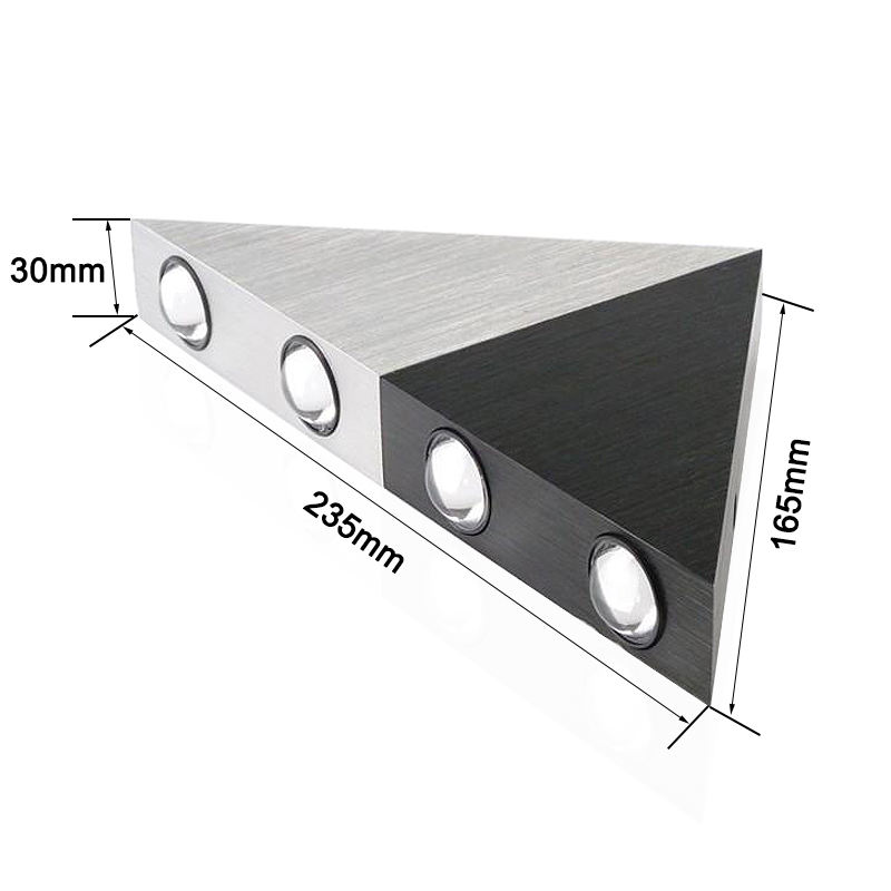 Hagood nouveauté 5W Triangle décoratif mur LED lumière AC85-265V éclairage intérieur scandinave Simple moderne Vintage