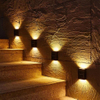 Veilleuse solaire extérieur jardin mur étanche lumière 2LED haut et bas éclairage extérieur décoratif jardin terrasse balcon