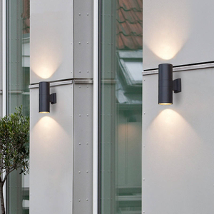 6W 12W COB Up Down Étanche IP65 Porche Lampe Double-Tête Cylindre Extérieur Intérieur Balcon Luminaire Led Applique Murale Applique Murale